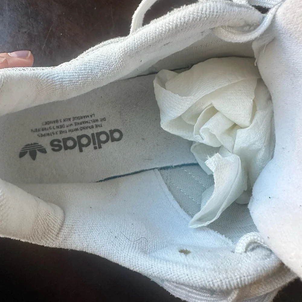 adidas Men's White and Beige Retro Runner Sneakers - Picture 11 of 16